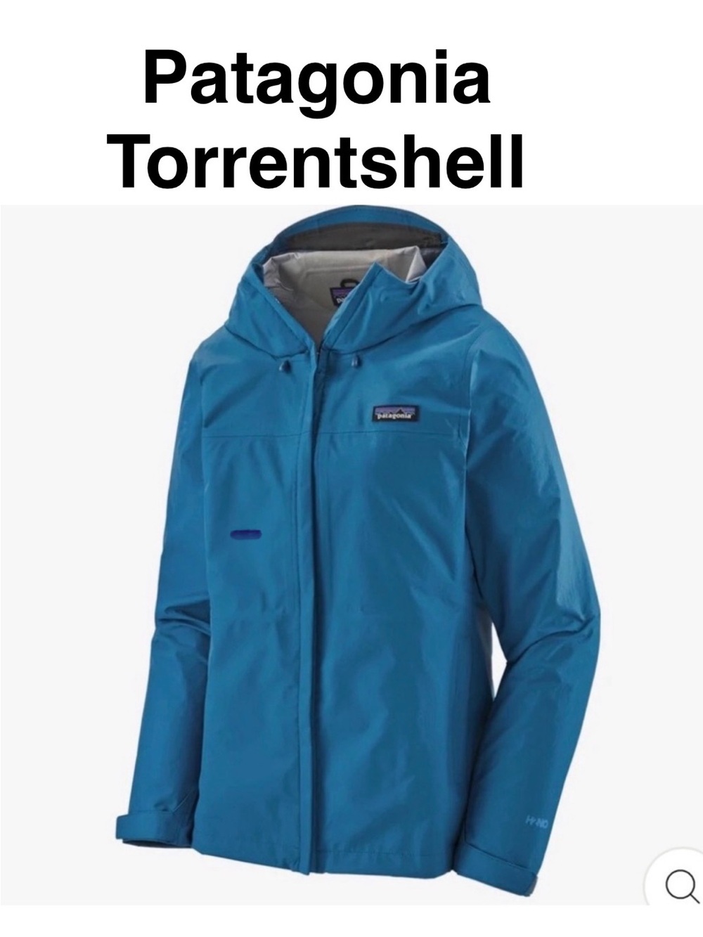 Patagonia NEW Bright Blue Men's Rain Shell with Hood size Large ☔️ - Picture 10 of 11